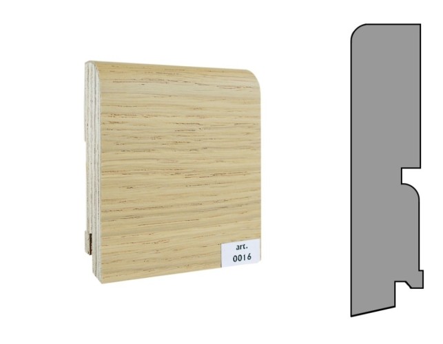 Плинтус шпонированный  Finitura 120х30х2400мм арт.016